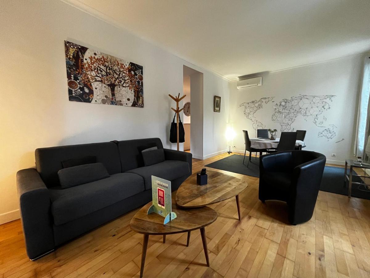 Nice Grand Appartement Face Jardin Exterior foto